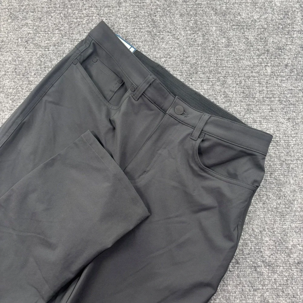 Greg Norman Golf Pants 30x32 Black Performance Stretch Tech Trousers NWT Mens - Picture 1 of 8